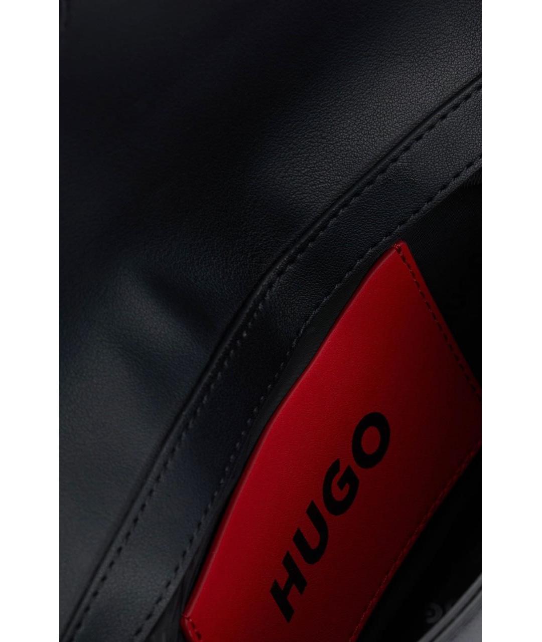 HUGO BOSS Черная сумка через плечо из искусственной кожи, фото 4