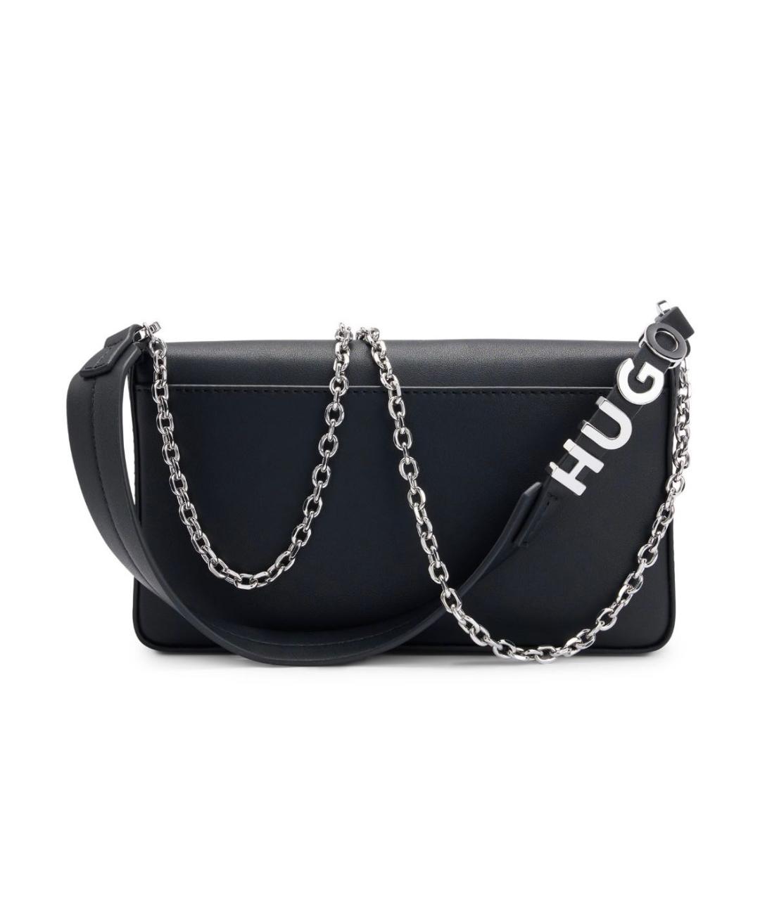 HUGO BOSS Черная сумка через плечо из искусственной кожи, фото 3