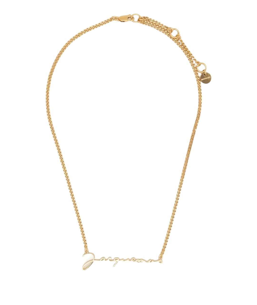 JACQUEMUS Золотая латунная подвеска, фото 1