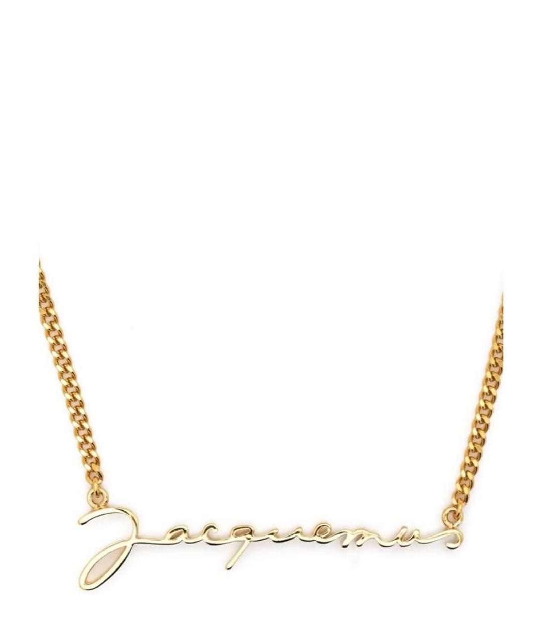 JACQUEMUS Золотая латунная подвеска, фото 2