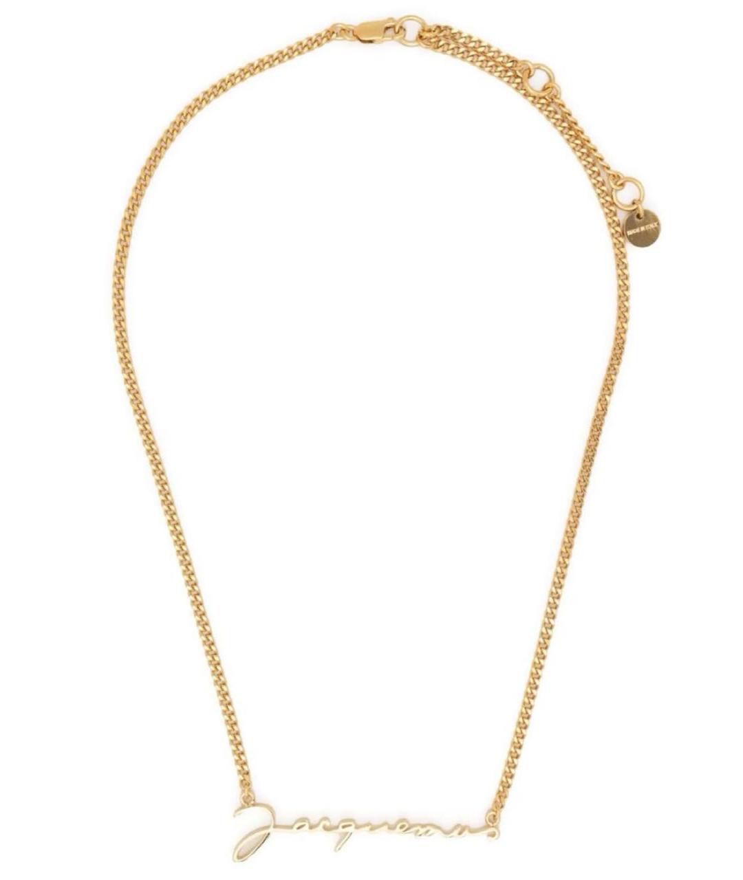 JACQUEMUS Золотая латунная подвеска, фото 6