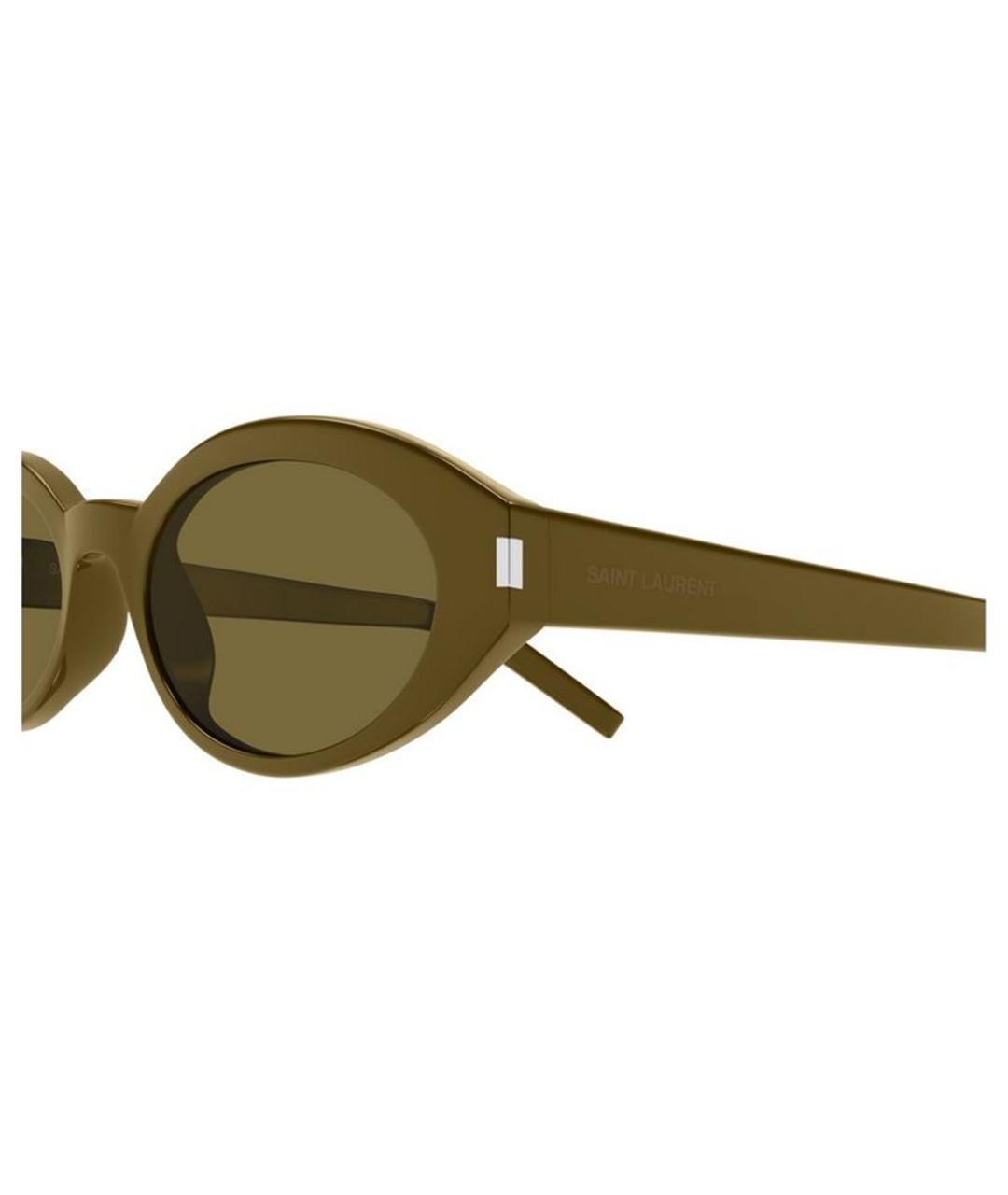 SAINT LAURENT Коричневые солнцезащитные очки, фото 3