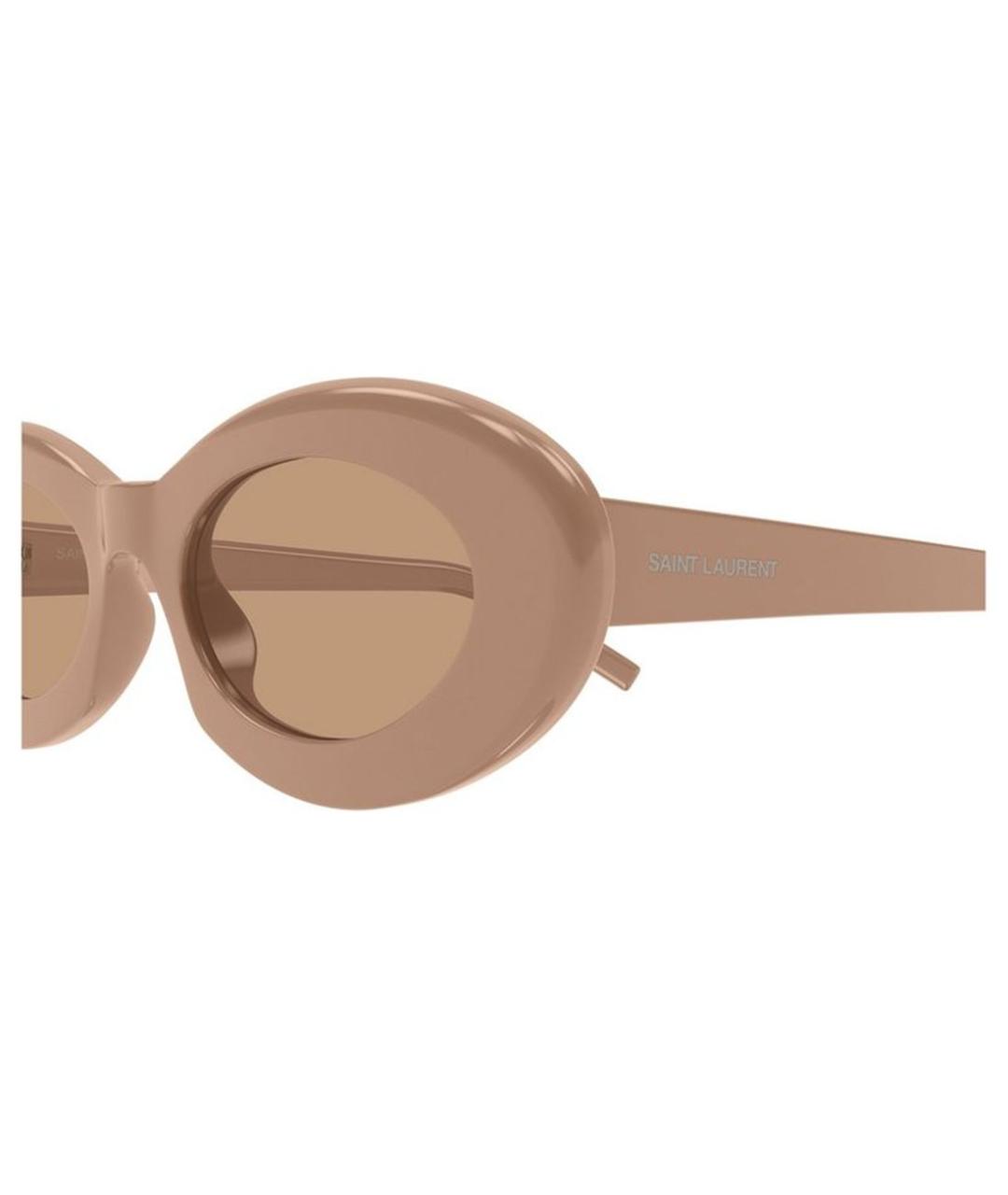 SAINT LAURENT Коричневые солнцезащитные очки, фото 3