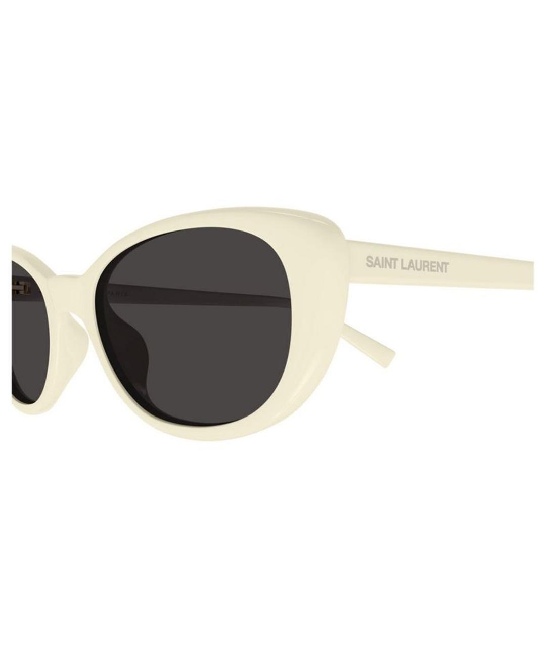SAINT LAURENT Белые солнцезащитные очки, фото 3