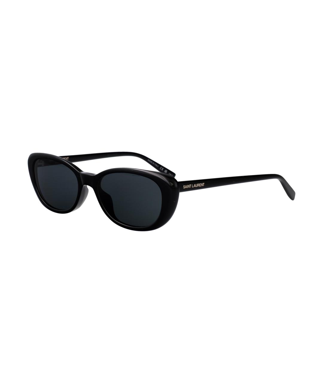 SAINT LAURENT Черные пластиковые солнцезащитные очки, фото 2