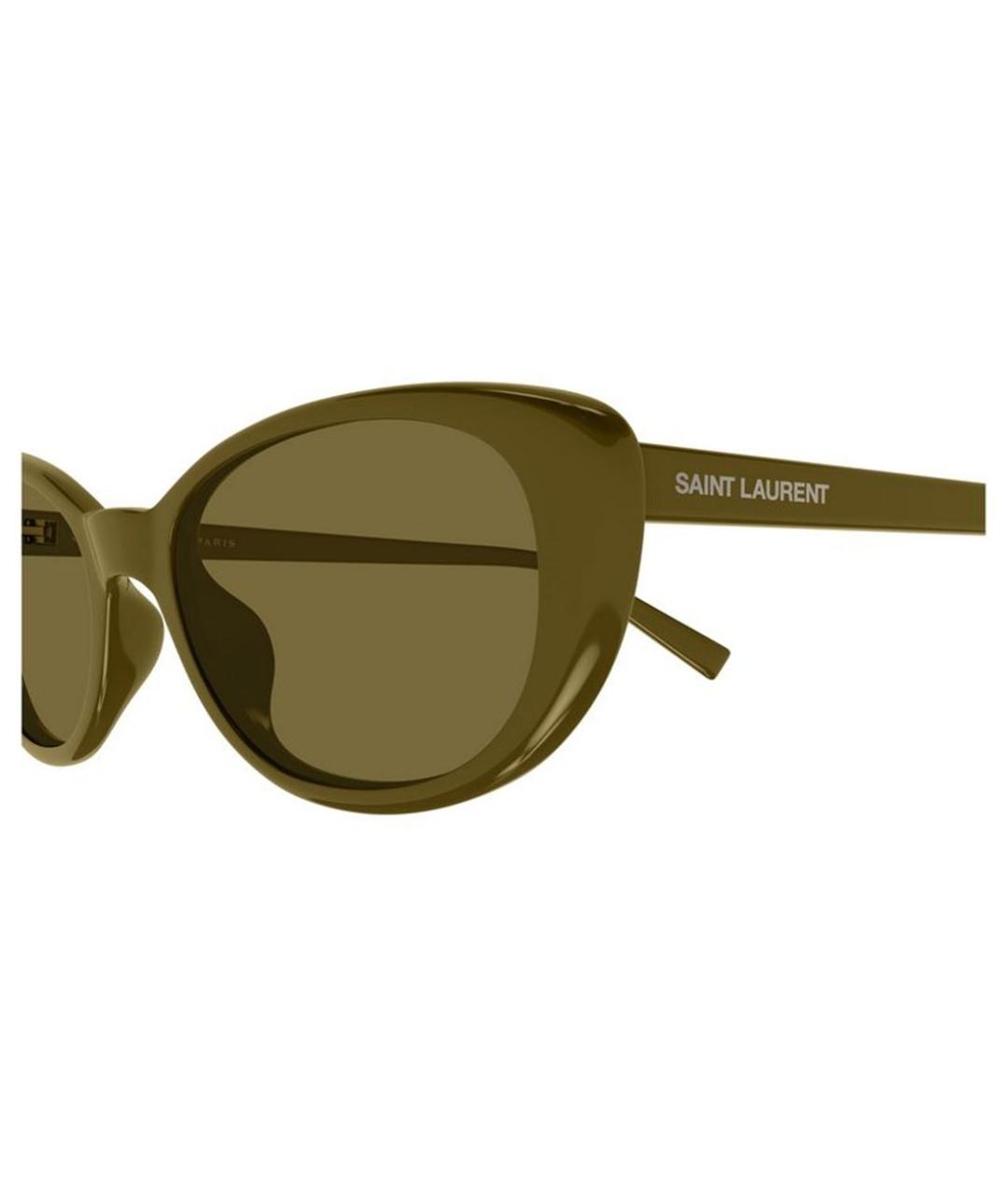 SAINT LAURENT Коричневые солнцезащитные очки, фото 3