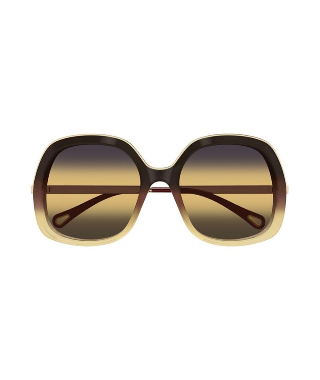 CHLOE Коричневые солнцезащитные очки, фото 2