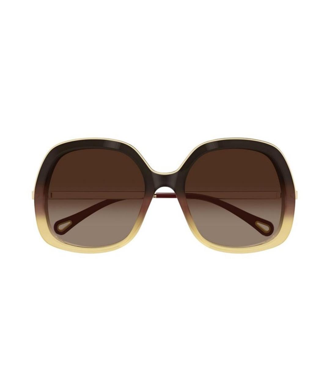 CHLOE Коричневые солнцезащитные очки, фото 2