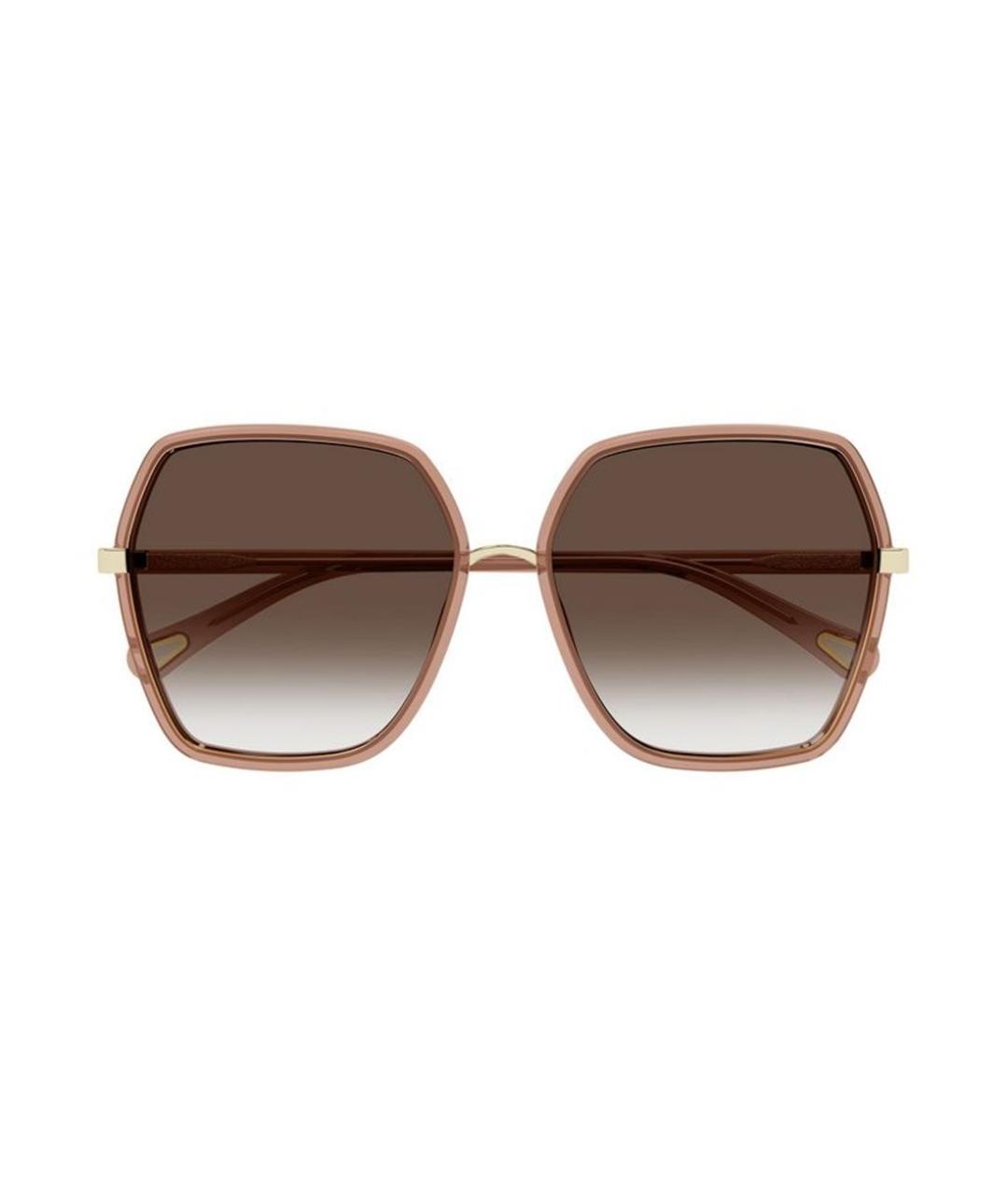 CHLOE Розовые пластиковые солнцезащитные очки, фото 1