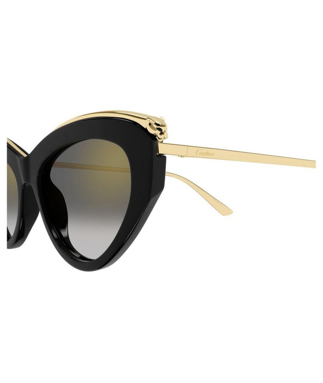 CARTIER Черные солнцезащитные очки, фото 5