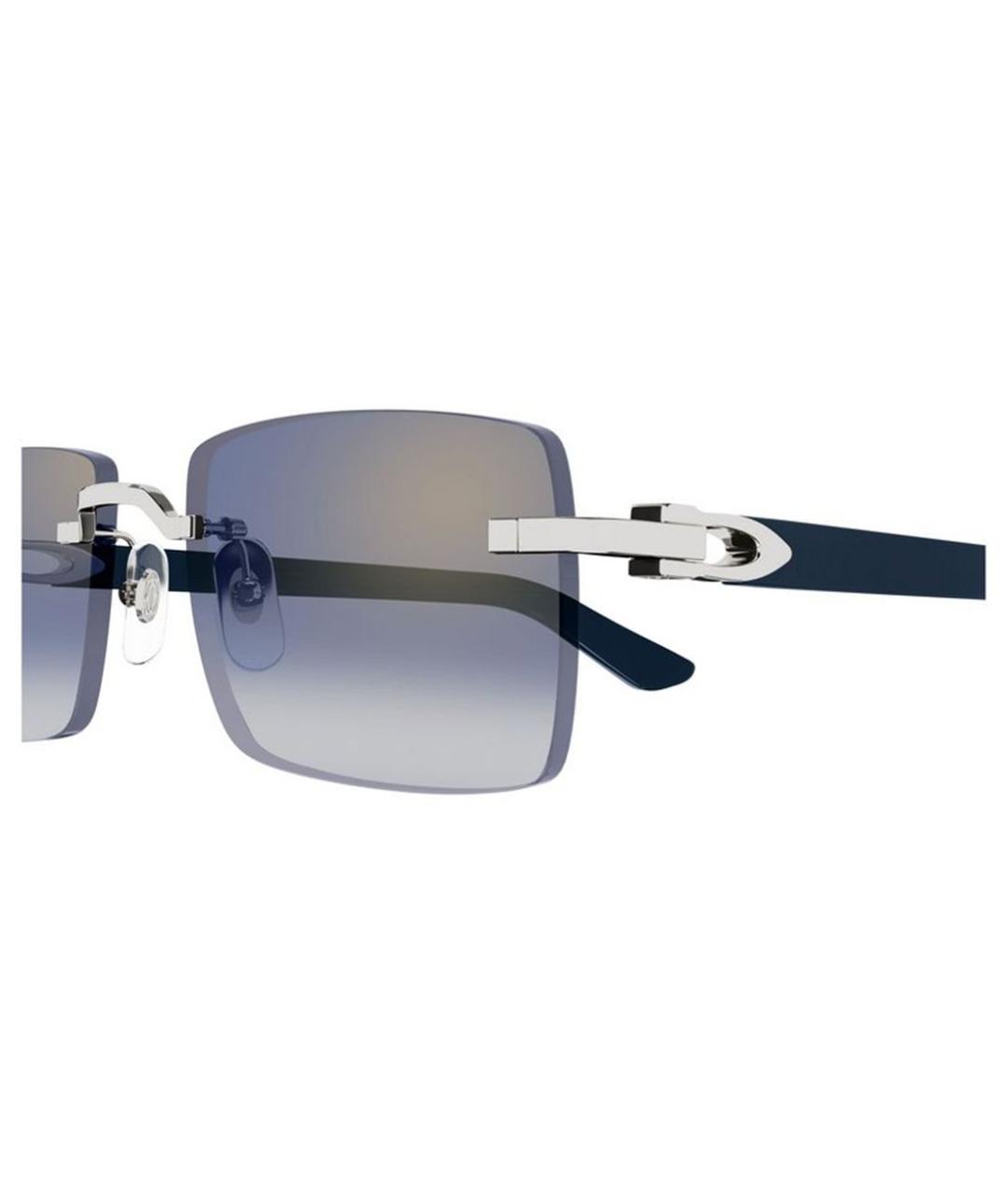 CARTIER Серебряные металлические солнцезащитные очки, фото 5