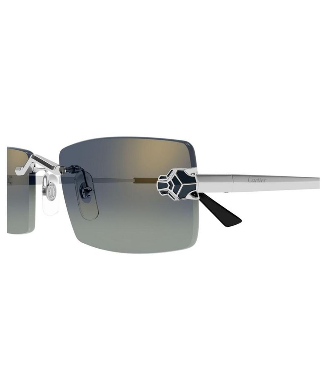CARTIER Серебряные металлические солнцезащитные очки, фото 5