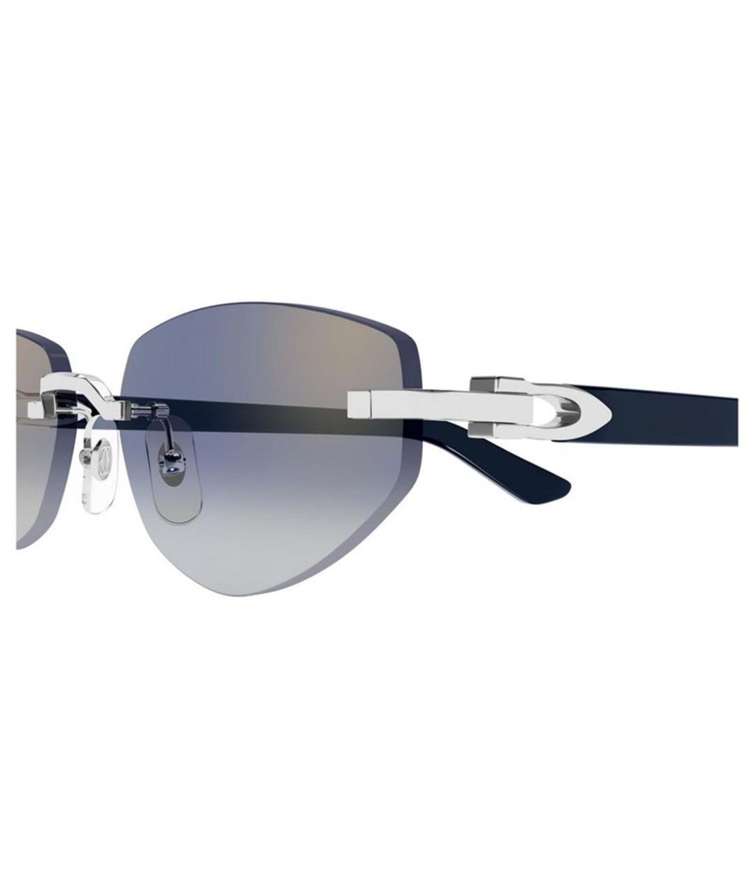 CARTIER Серебряные металлические солнцезащитные очки, фото 5