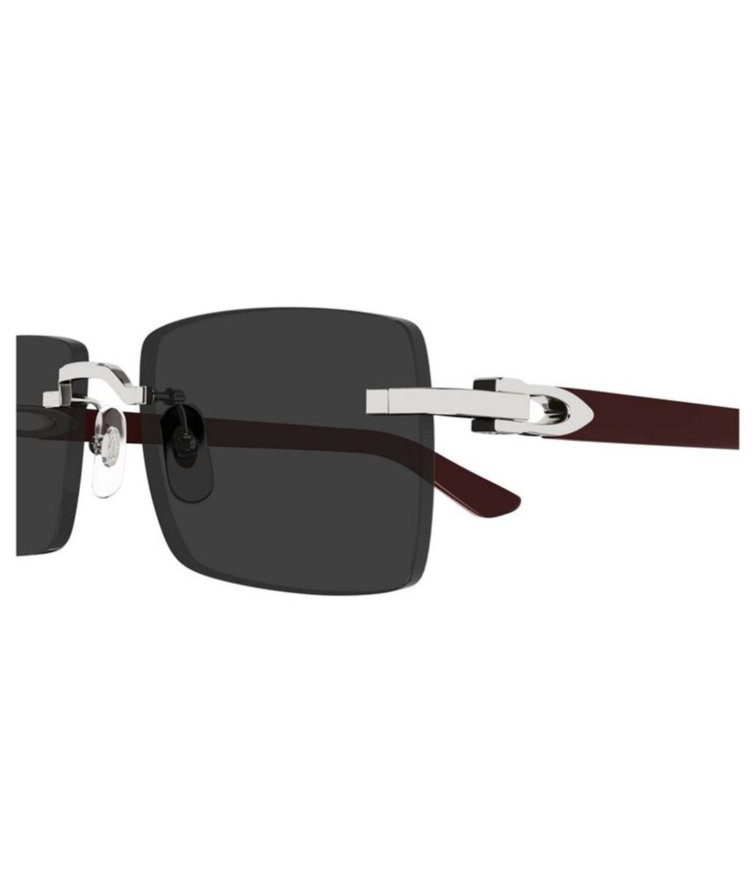 CARTIER Серебряные металлические солнцезащитные очки, фото 5