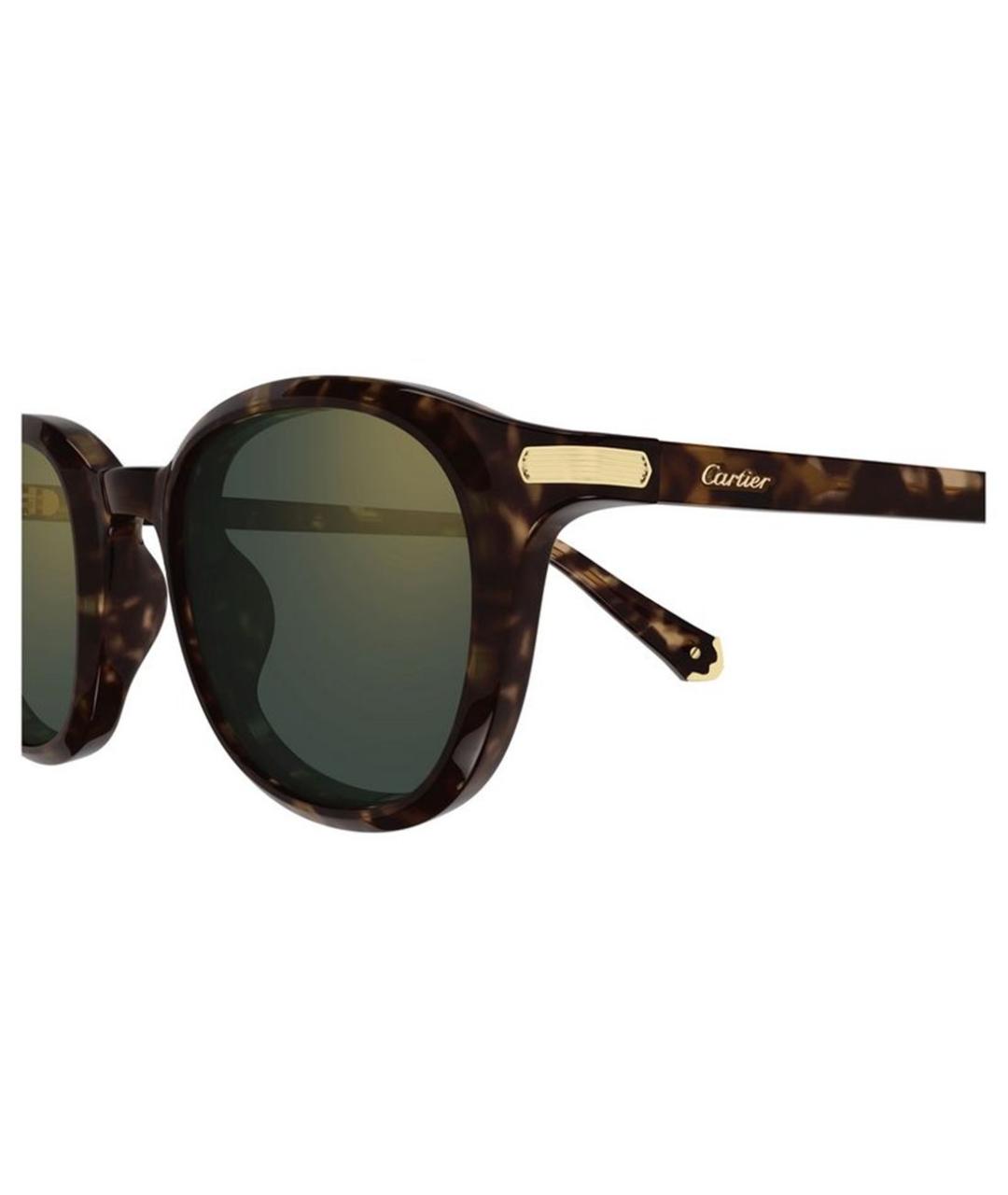 CARTIER Коричневые солнцезащитные очки, фото 5
