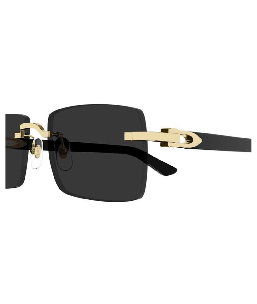 CARTIER Золотые металлические солнцезащитные очки, фото 5