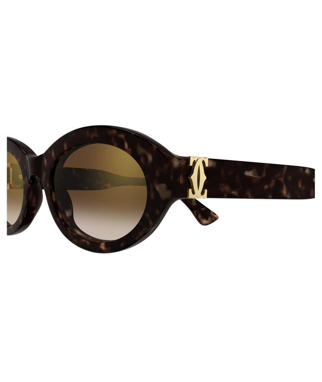 CARTIER Мульти деревянные солнцезащитные очки, фото 5