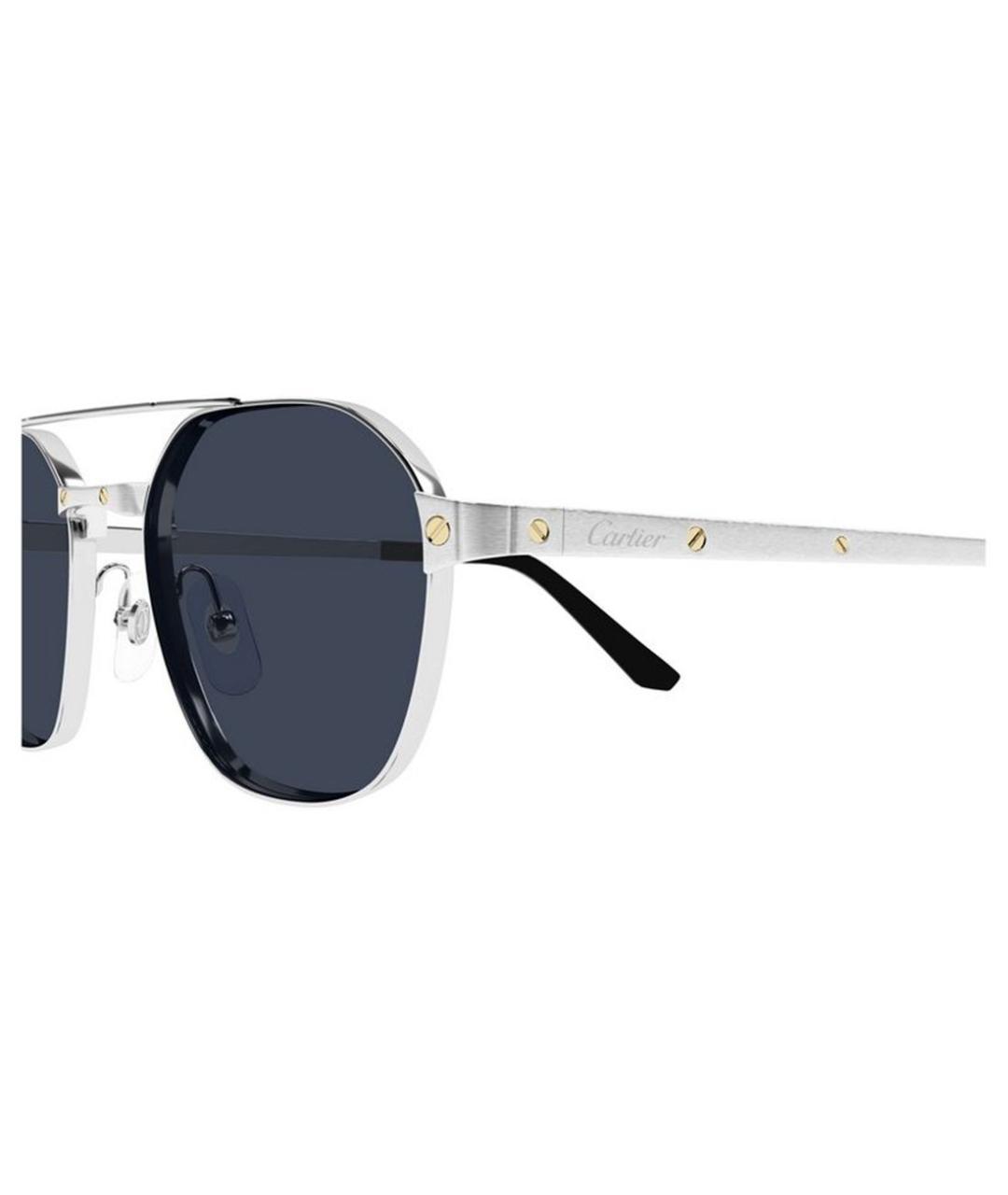CARTIER Серебряные металлические солнцезащитные очки, фото 5