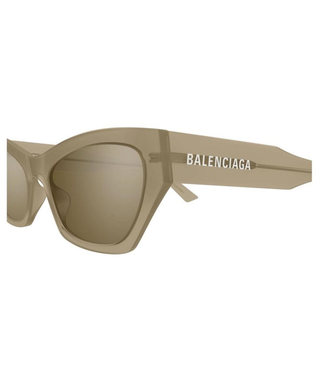 BALENCIAGA Бежевые солнцезащитные очки, фото 3