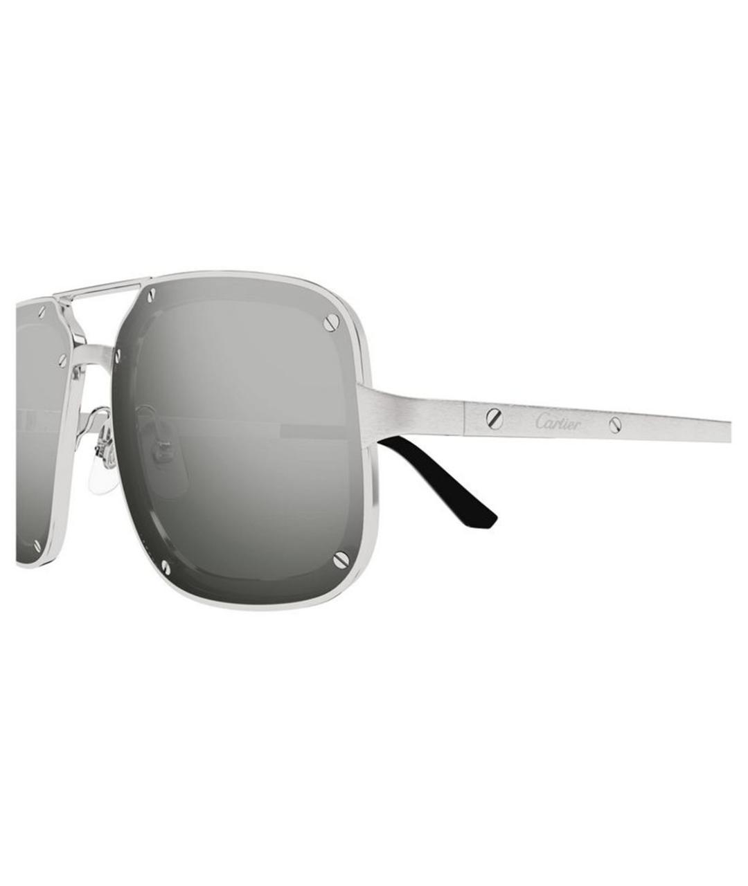 CARTIER Серебряные металлические солнцезащитные очки, фото 5