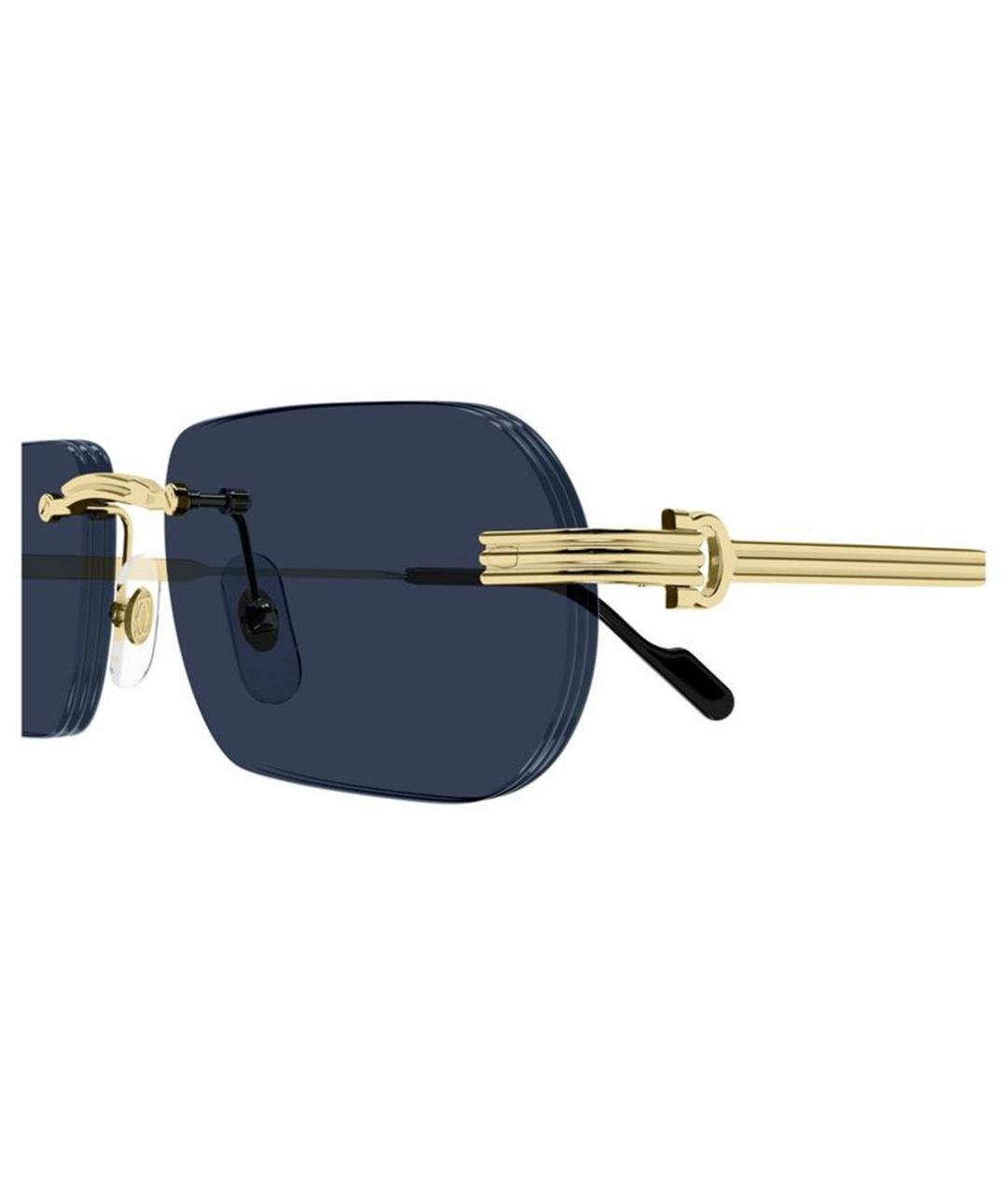 CARTIER Золотые металлические солнцезащитные очки, фото 5