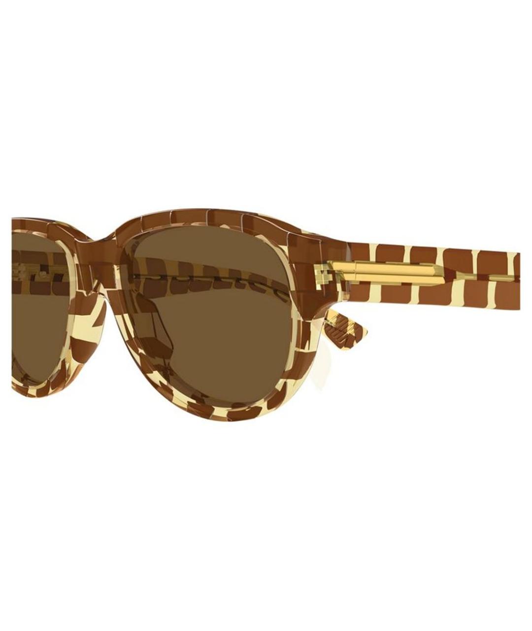 BOTTEGA VENETA Коричневые солнцезащитные очки, фото 3