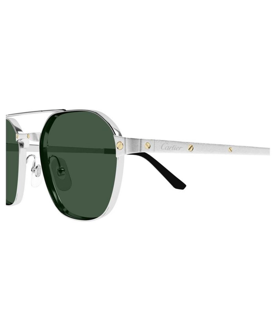 CARTIER Серебряные металлические солнцезащитные очки, фото 5