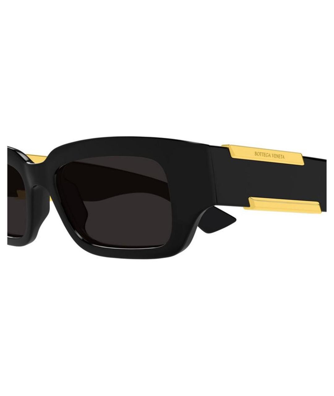 BOTTEGA VENETA Черные пластиковые солнцезащитные очки, фото 3
