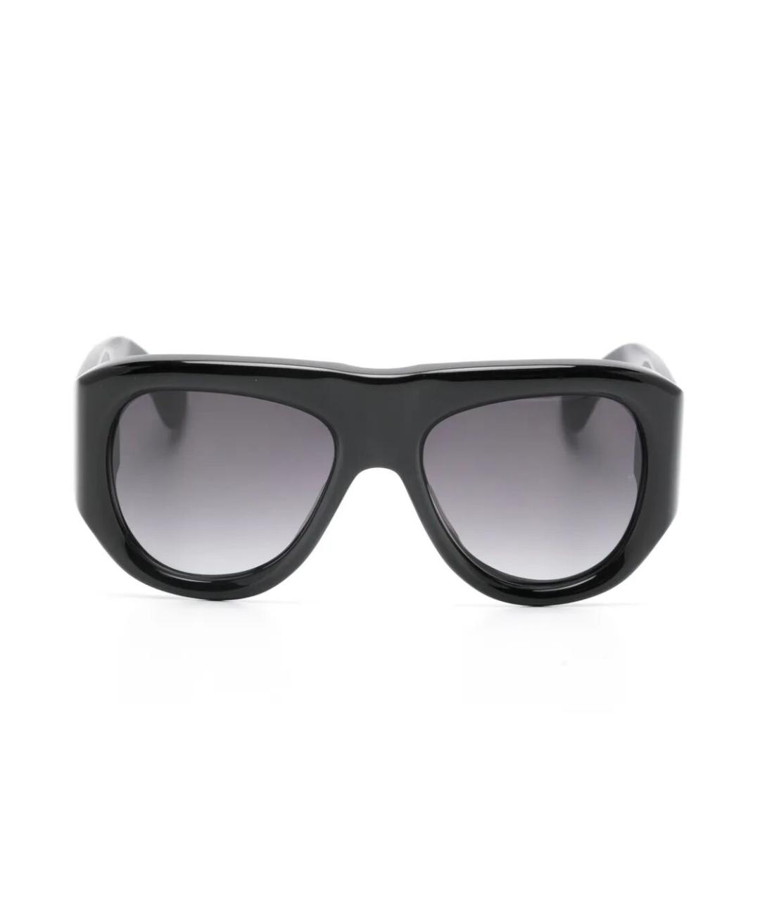 JACQUES MARIE MAGE Черные пластиковые солнцезащитные очки, фото 1