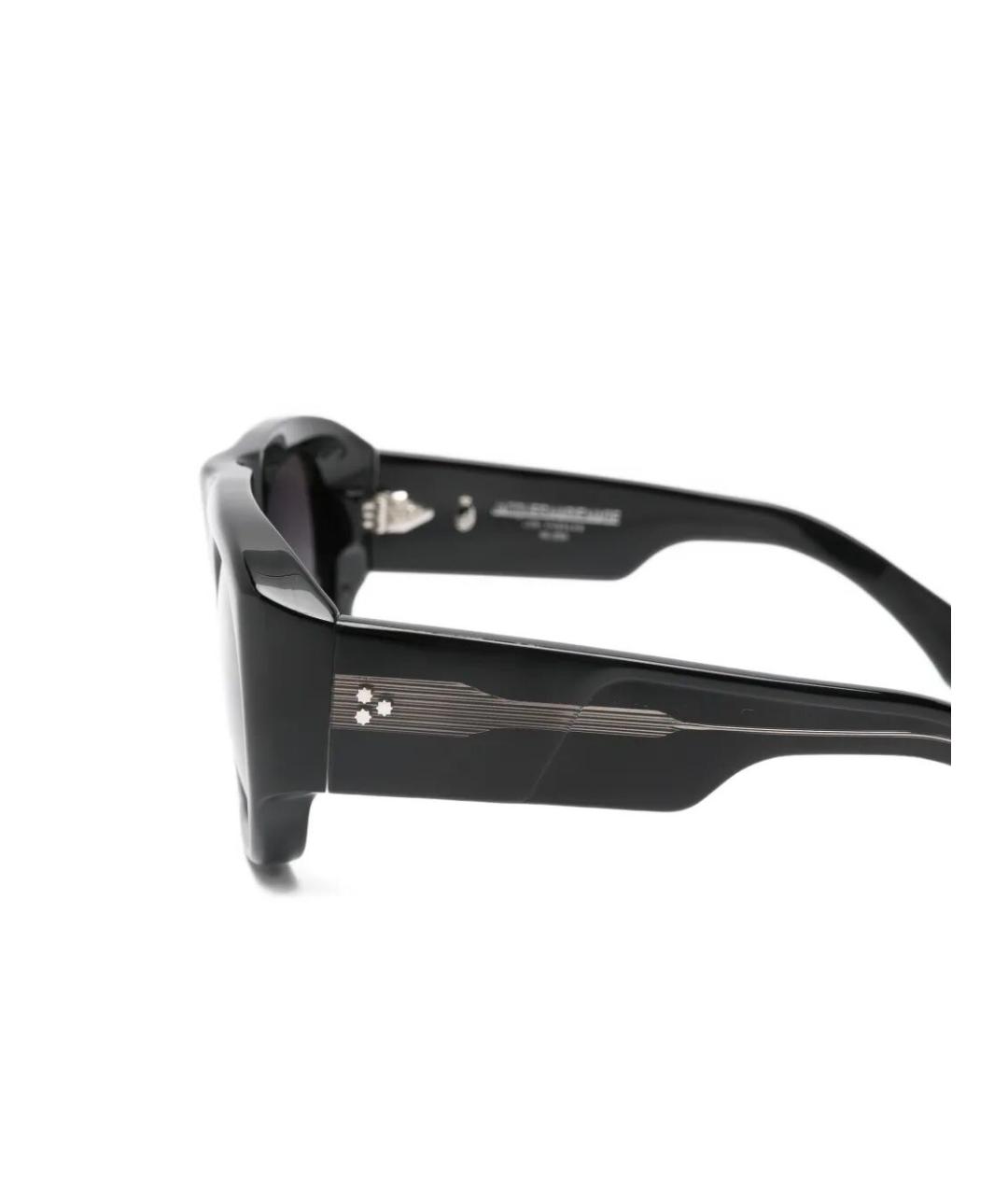 JACQUES MARIE MAGE Черные пластиковые солнцезащитные очки, фото 3