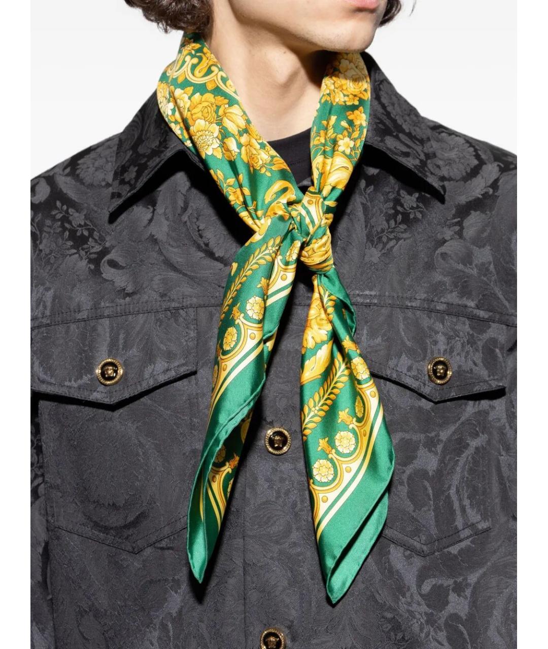 VERSACE Мульти шелковый платок, фото 3