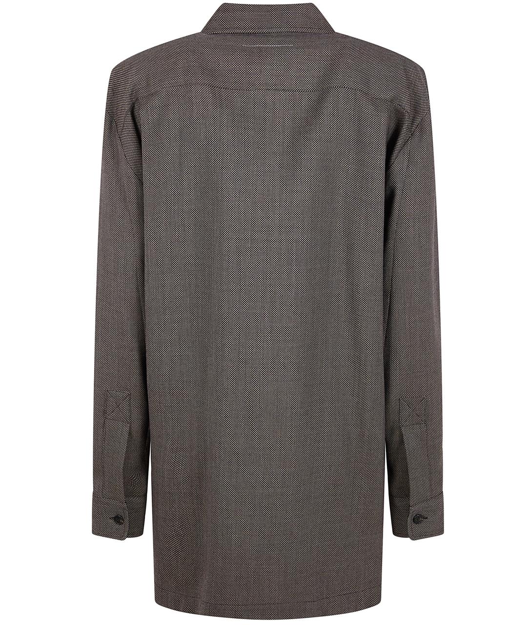 MM6 MAISON MARGIELA Коричневое шерстяное повседневное платье, фото 4