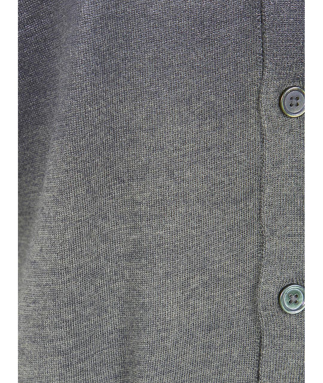 MAISON MARGIELA Серебрянный шерстяной кардиган, фото 3