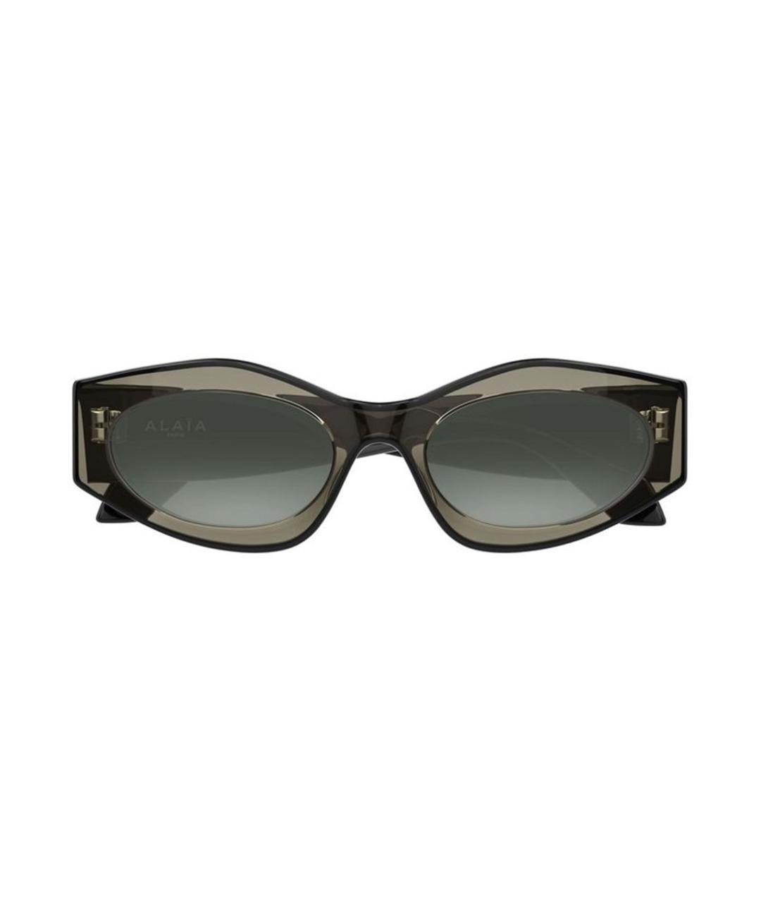 ALAIA Зеленые пластиковые солнцезащитные очки, фото 4