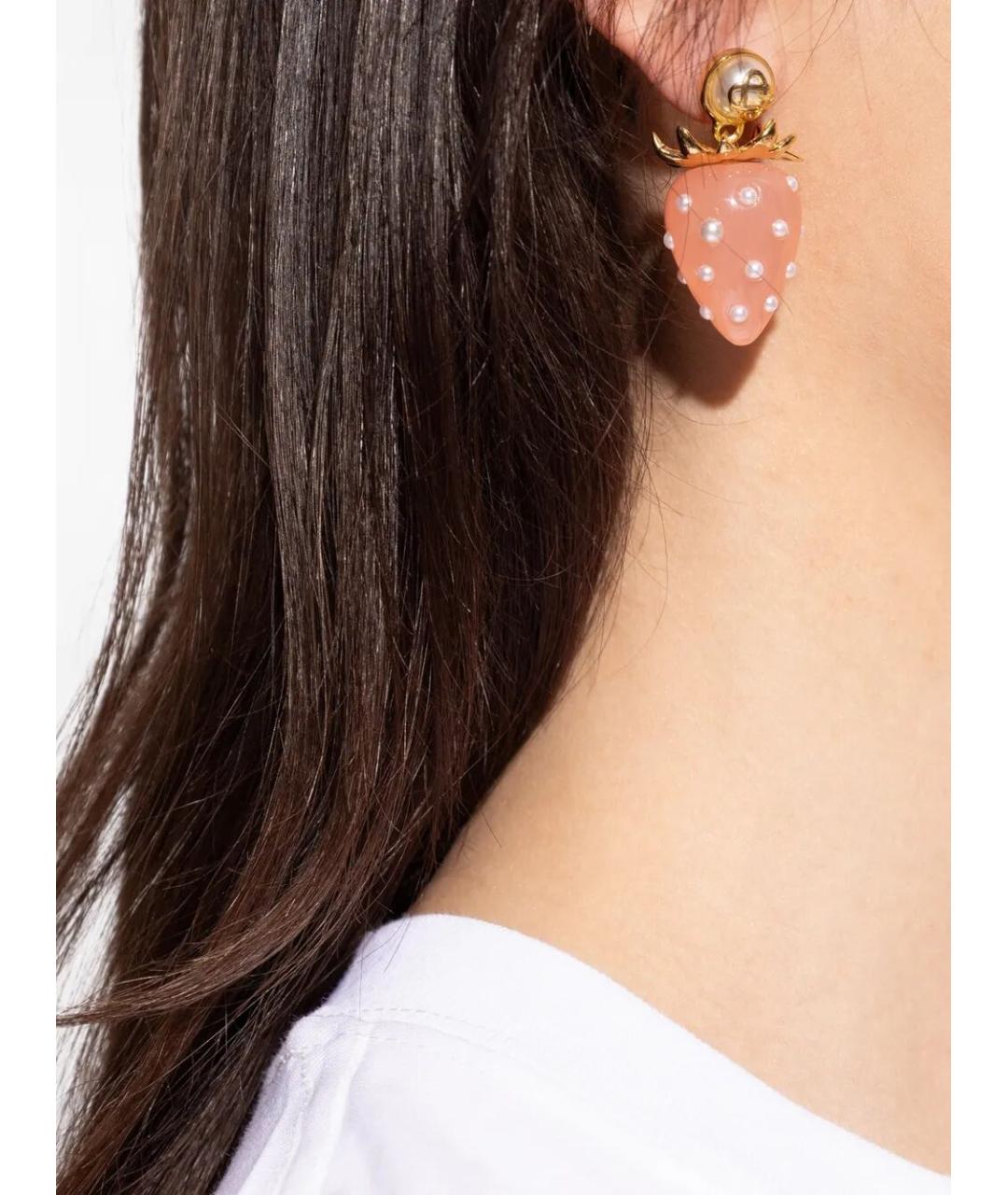 CASABLANCA Розовые металлические серьги, фото 4