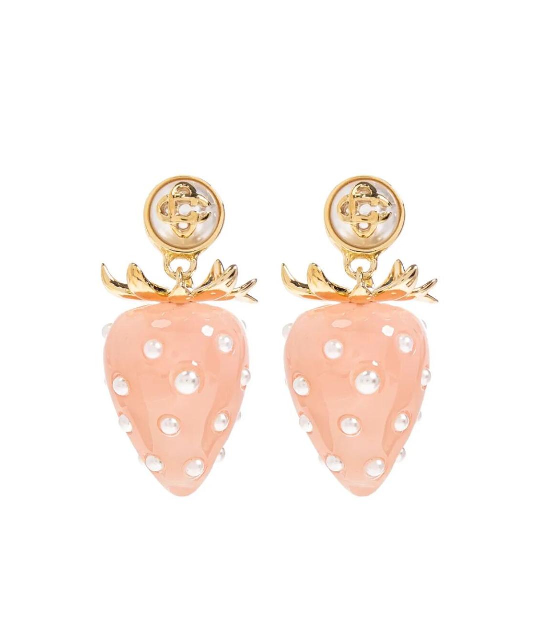 CASABLANCA Розовые металлические серьги, фото 1