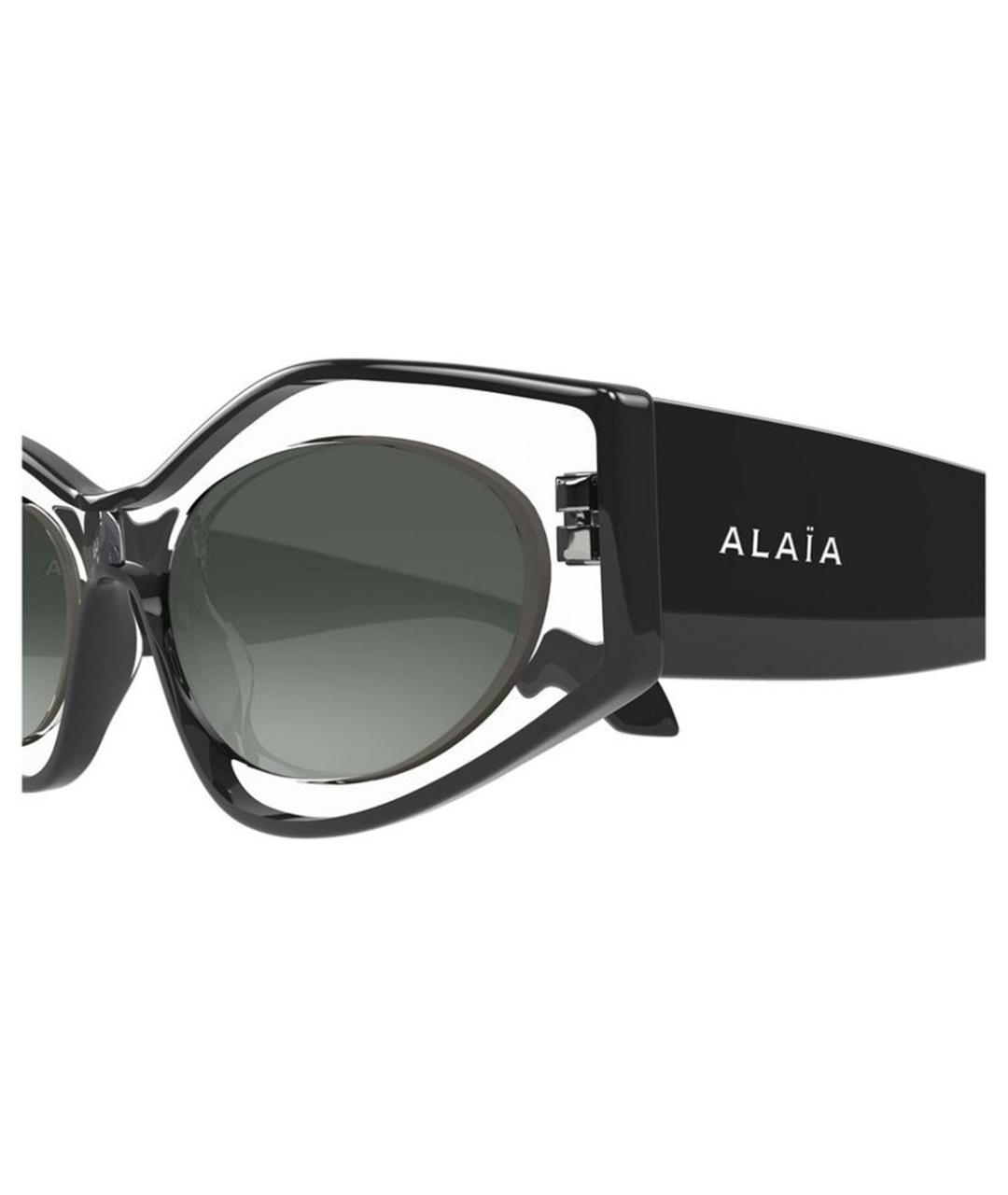 ALAIA Черные пластиковые солнцезащитные очки, фото 3