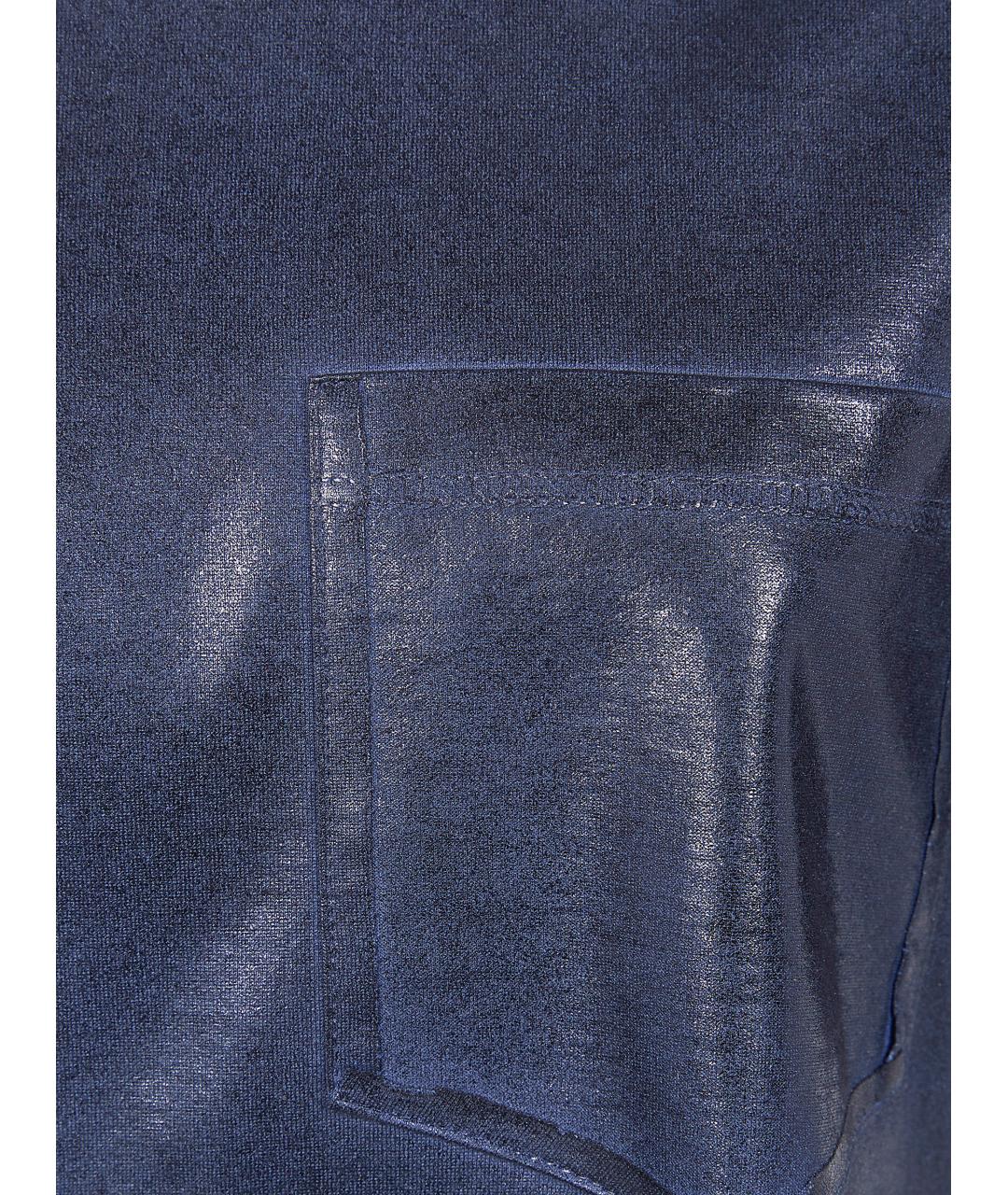 MAISON MARGIELA Синяя хлопковая футболка, фото 3