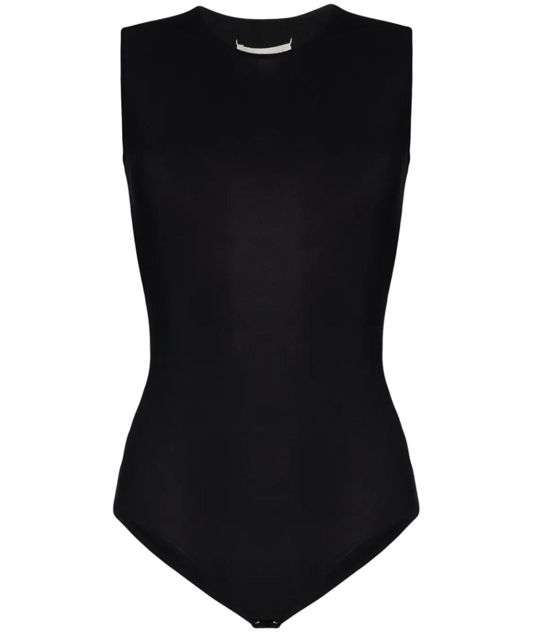 MAISON MARGIELA Черное полиамидовое боди, фото 1
