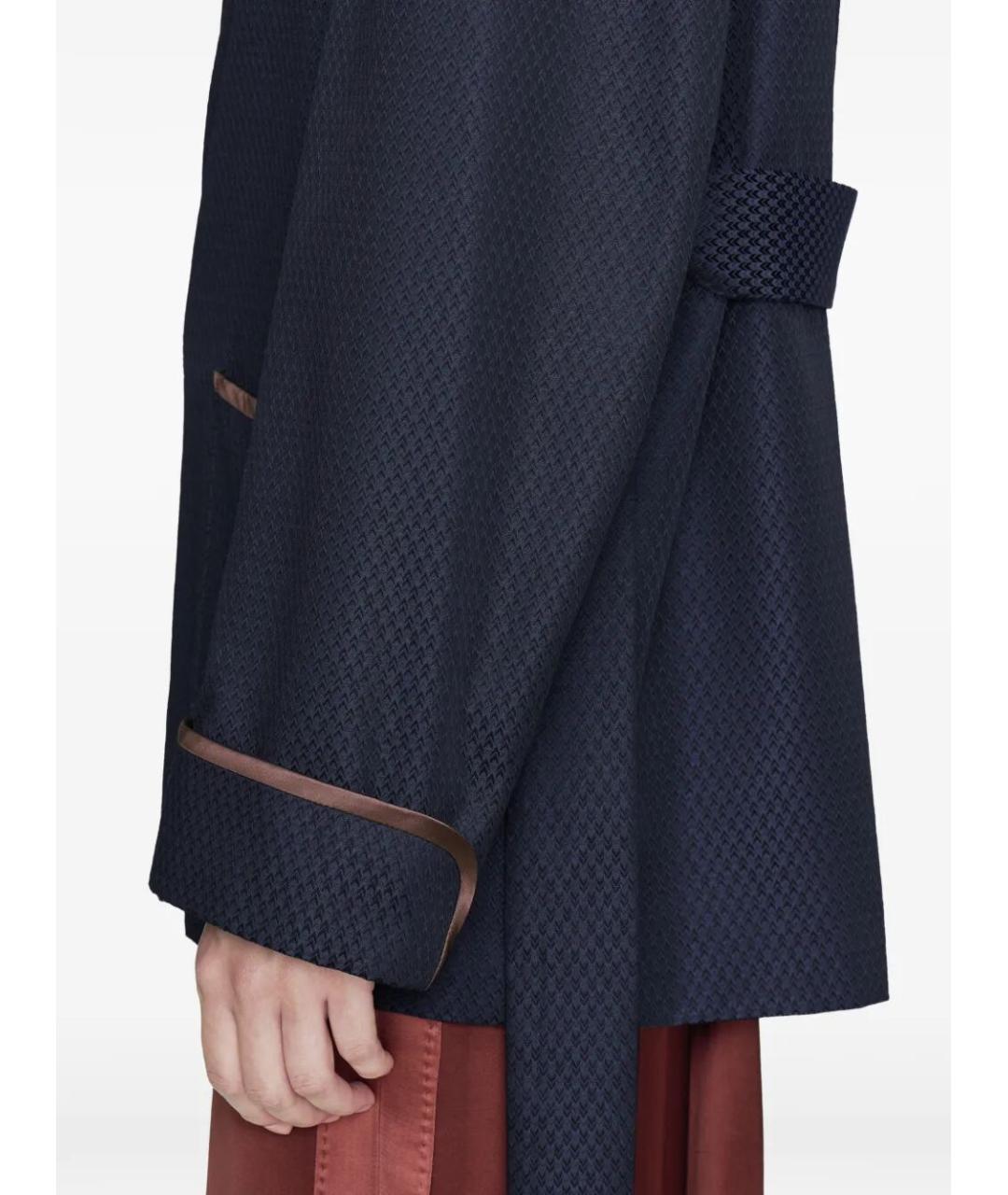 MAISON MARGIELA Синее шерстяное пальто, фото 5