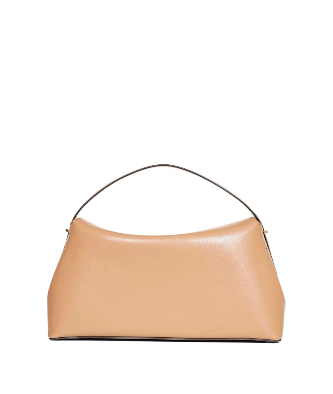 TOTEME Бежевая кожаная сумка с короткими ручками, фото 3