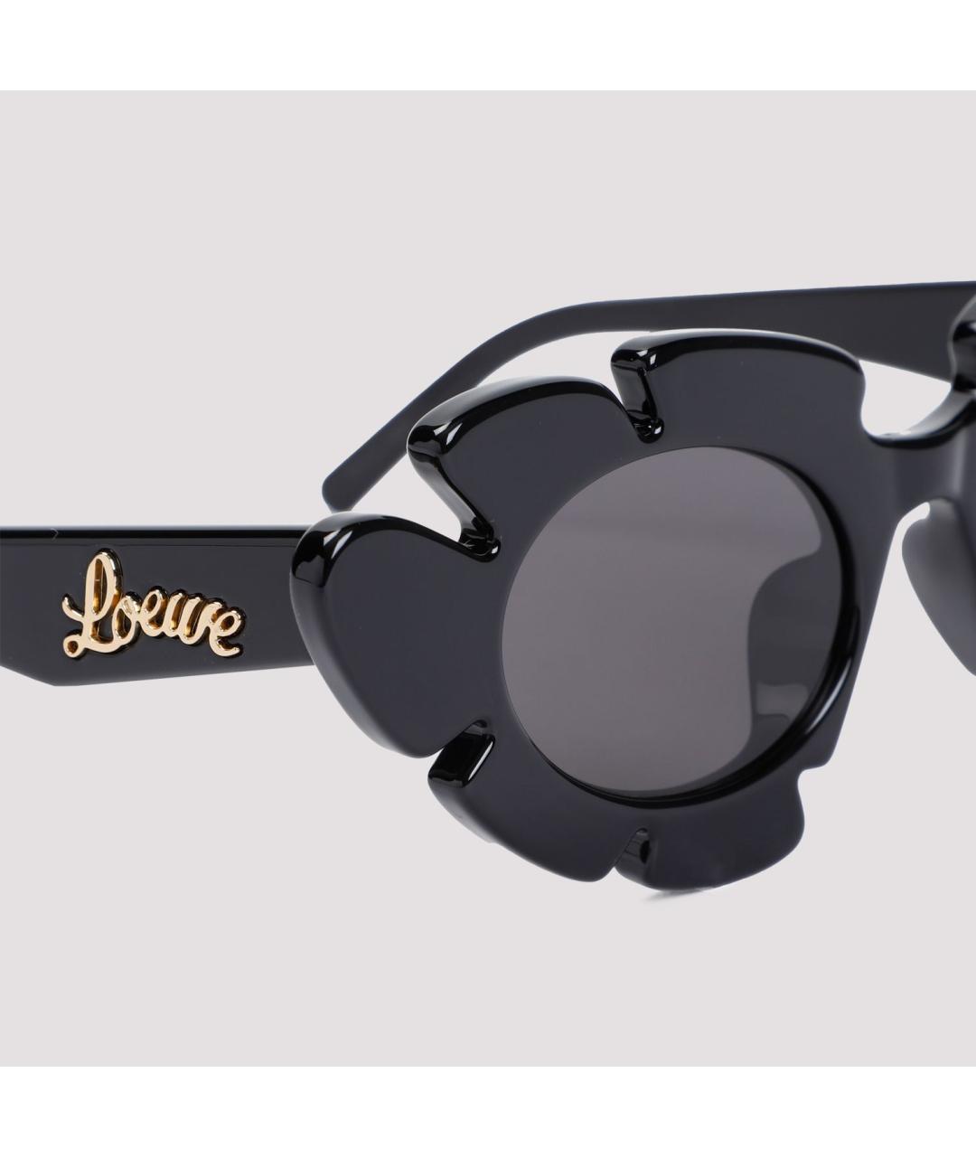 LOEWE Черные пластиковые солнцезащитные очки, фото 4