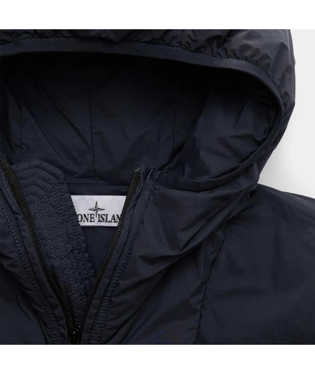 STONE ISLAND Темно-синий полиамидовый пуховик, фото 6