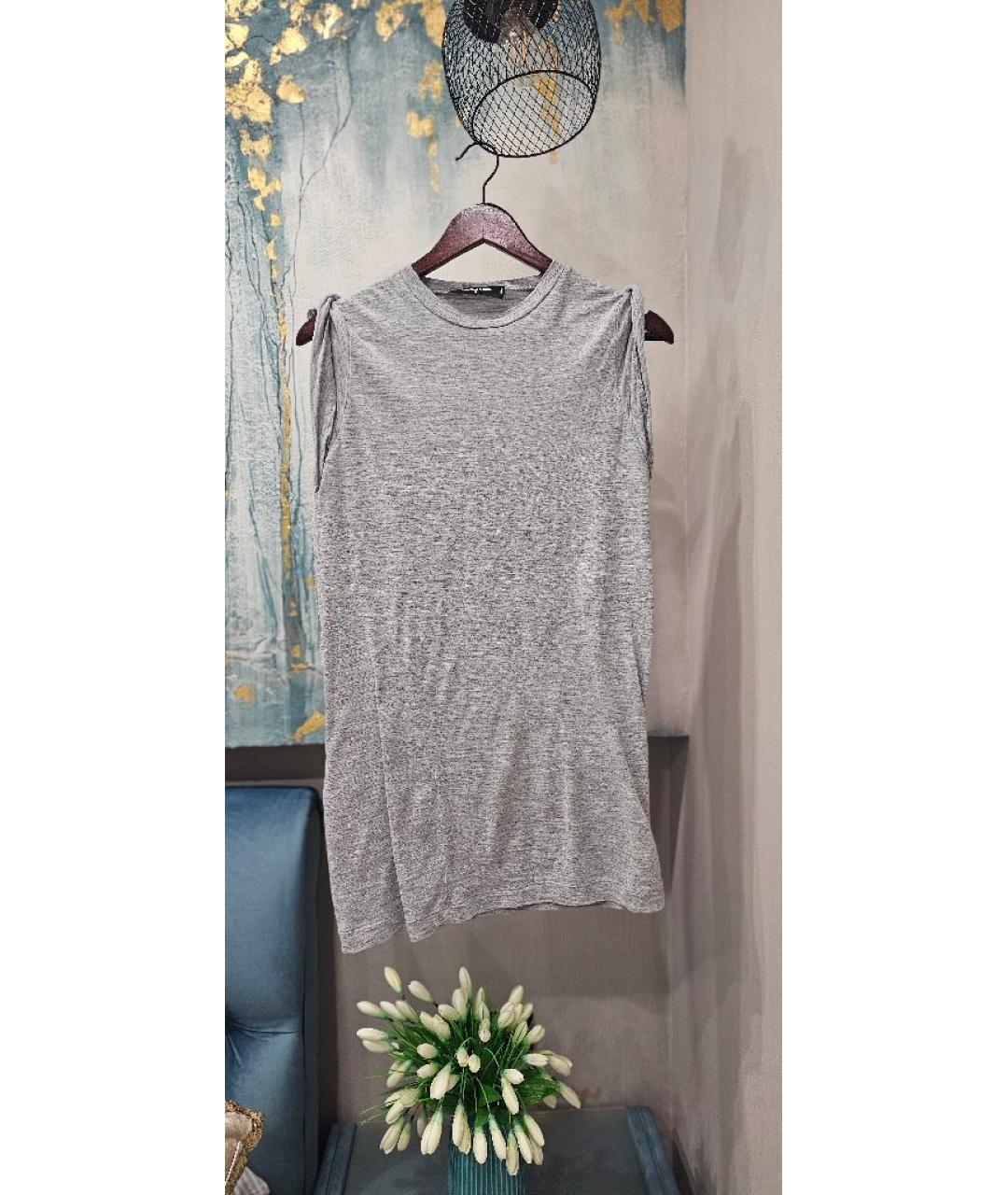 DSQUARED2 Серая хлопковая майка, фото 6