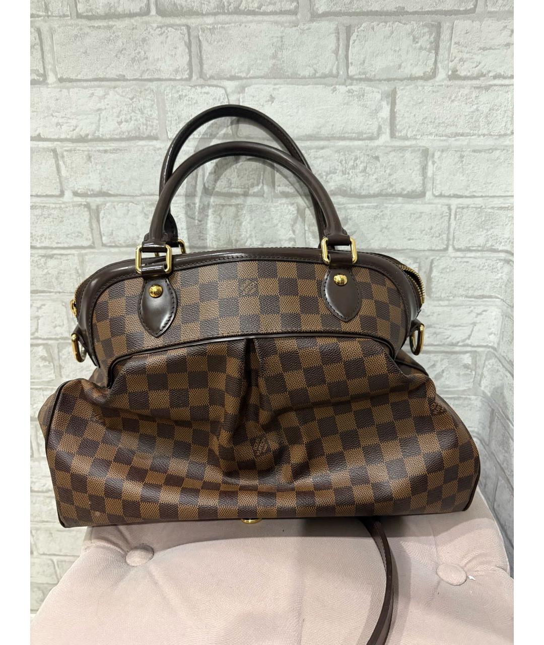 LOUIS VUITTON Коричневая сумка с короткими ручками, фото 9