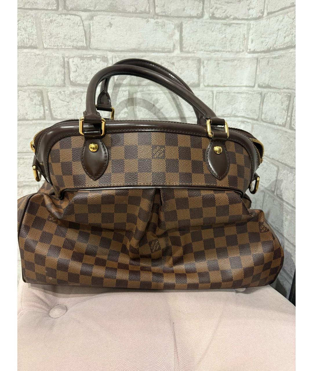 LOUIS VUITTON Коричневая сумка с короткими ручками, фото 3