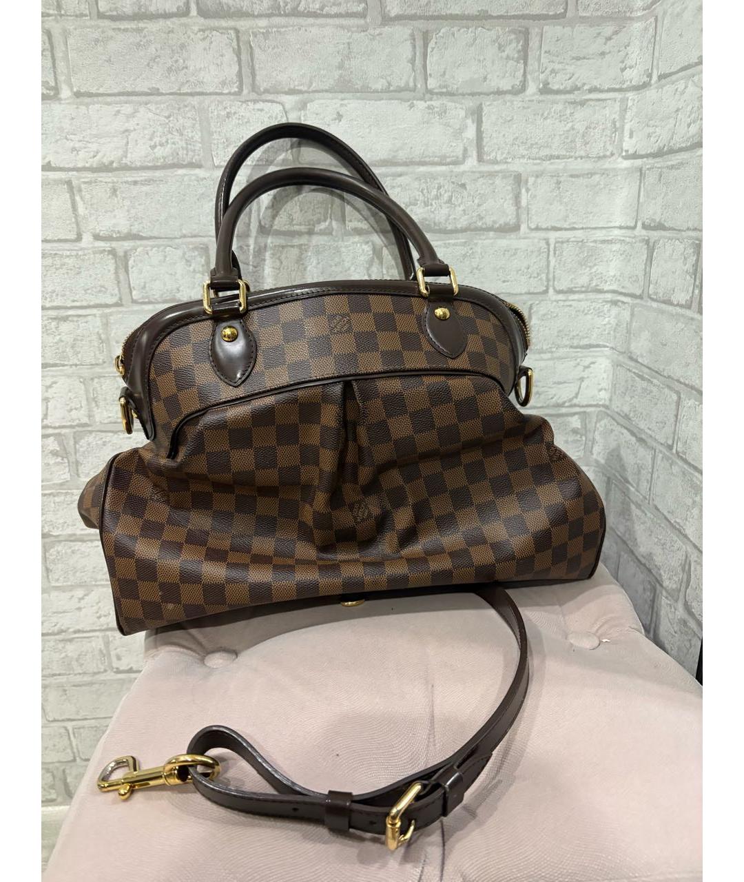 LOUIS VUITTON Коричневая сумка с короткими ручками, фото 2