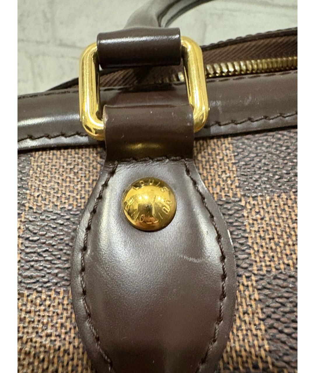 LOUIS VUITTON Коричневая сумка с короткими ручками, фото 7