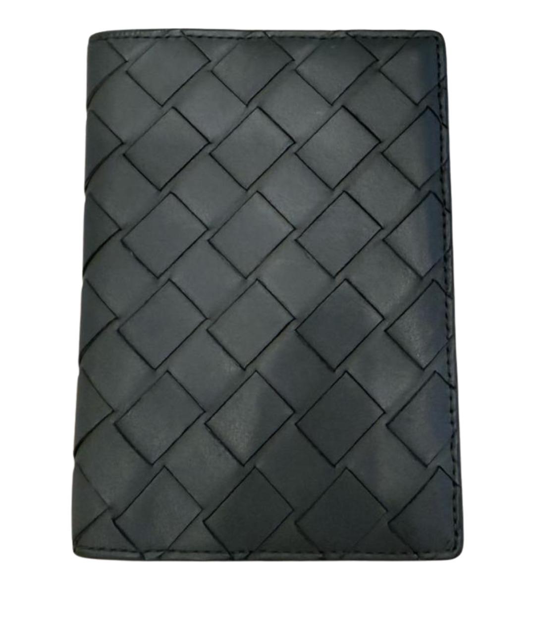 BOTTEGA VENETA Синий кожаный кардхолдер, фото 1