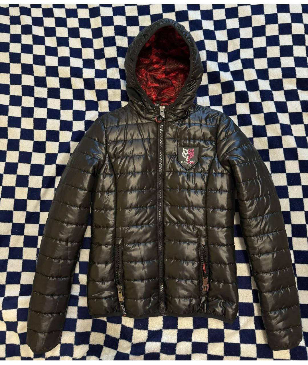 PHILIPP PLEIN Черная полиэстеровая куртка, фото 4